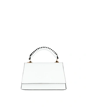 Structured leather bag with trapeze shape | Bags | Dikastore.ro - 2 Structured leather bag with trapeze shape | Bags - 2
