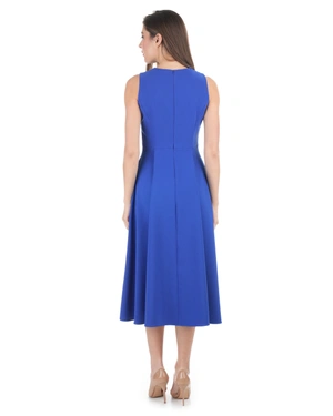 Stylish dress in royal blue | Party Collection - 8