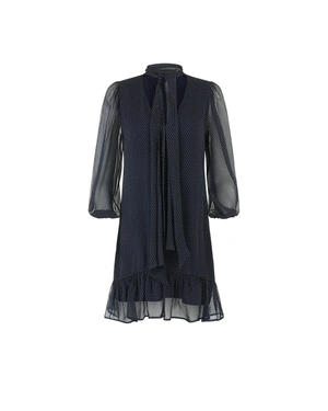 Stylish polka dot dress in fine chiffon | All products - 6