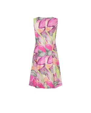 Rochie de vara in roz si verde | Rochii - 1