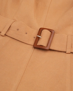 Summer dress with belt in terracotta | NEW - 12