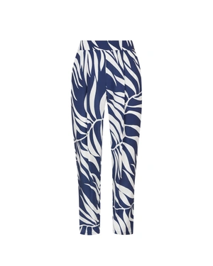 Summer trousers with white and blue print | OUTLET SUMMER | Outlet DiKa Summer trousers with white and blue print | OUTLET SUMMER