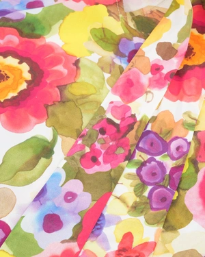 Rochie de vară din viscoză cu imprimeu floral strălucitor | Rochii - 5