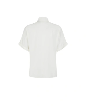 Summer viscose shirt with a stylized vibrant motif | Shirts - 4