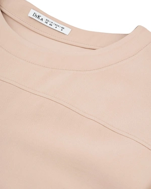 Majica-haljina u peščano bež boji | NOVO - 3