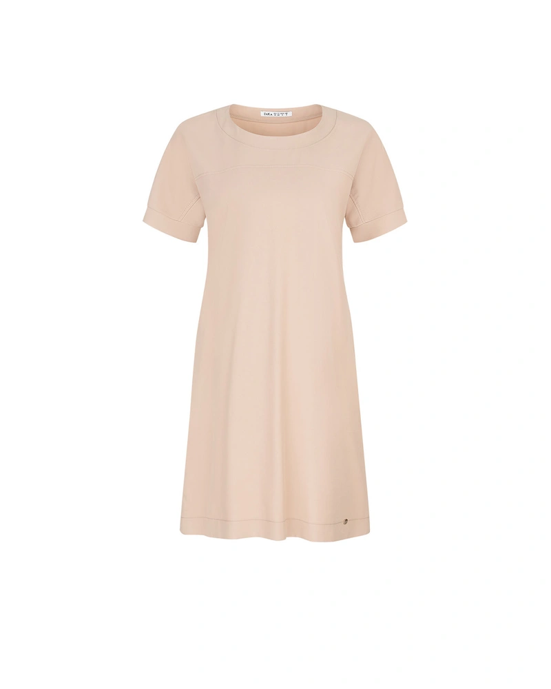 Majica-haljina u peščano bež boji | NOVO