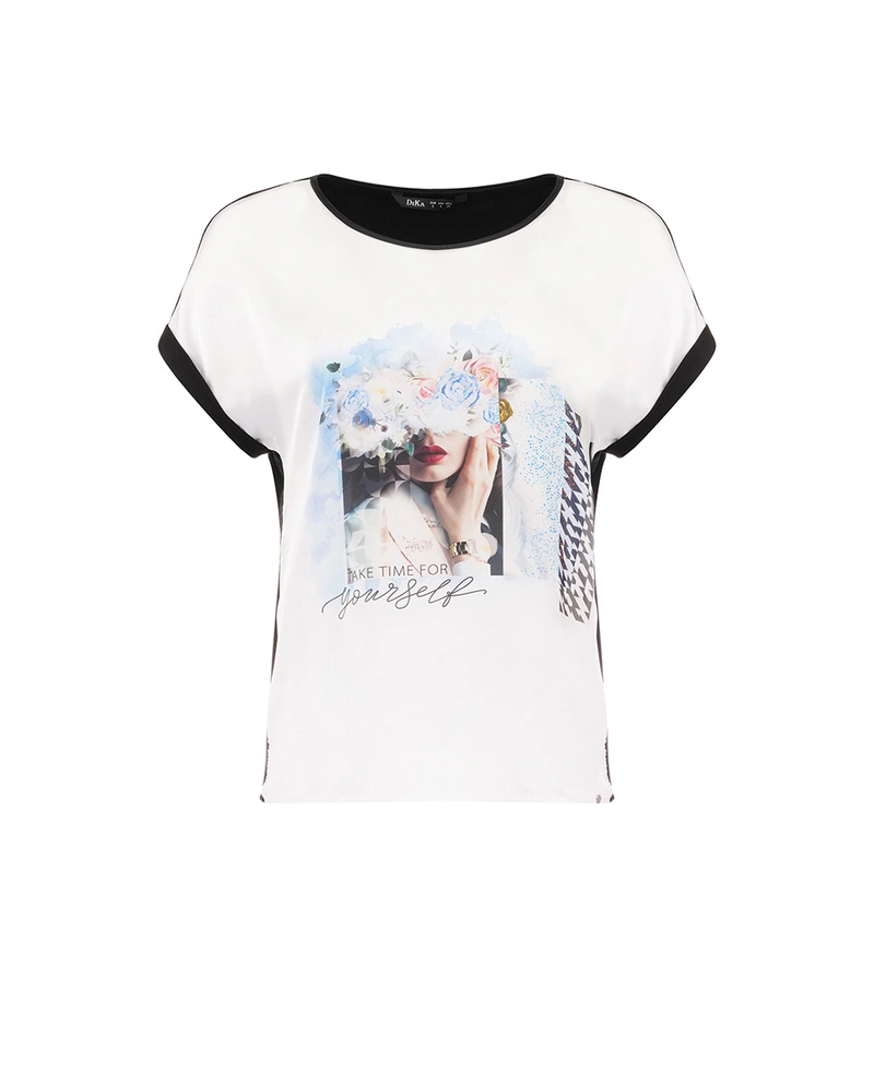 T-shirt with conversational print | OUTLET SUMMER