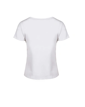 T-shirt with floral embroidery motif | OUTLET SUMMER - 1