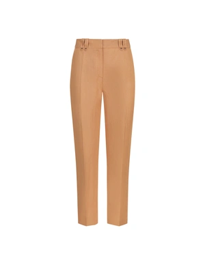 Tapered trousers in terracotta | NEW - 5