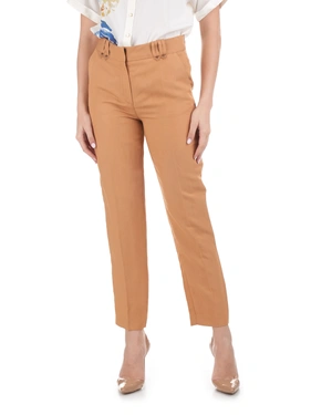 Tapered trousers in terracotta | NEW - 6