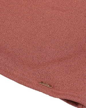 Top with metallic yarn in terracotta color | T-shirts and Tops | Dika.bg - 2 Top with metallic yarn in terracotta color | T-shirts and Tops - 2