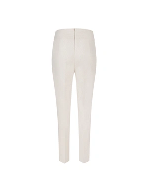 Pantaloni bej cu pepit fin | Pantaloni - 4