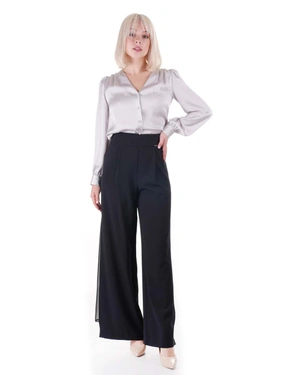 Trousers with a chiffon detail | All products - 3