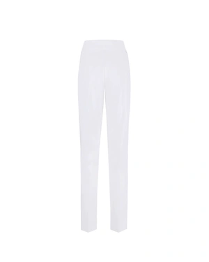 Pantaloni cu pliu tip centura in talie | Pantaloni și Colanți - 1