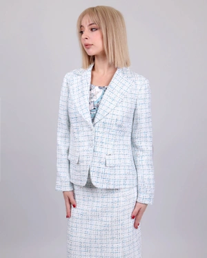 Sacou din tweed și bumbac | Sacouri - 6