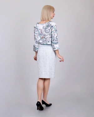 Tweed rayon and cotton skirt | Skirts and Shorts - 5