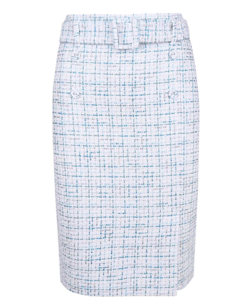 Tweed rayon and cotton skirt | All products