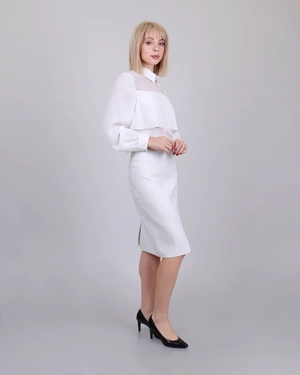 Tweed rayon and cotton skirt | Skirts | Dika.test - 4 Tweed rayon and cotton skirt | Skirts - 4