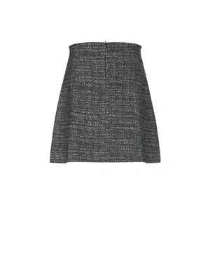Jupe en tweed dans les tons gris | COLLECTION - 8
