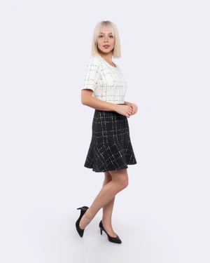 Two-toned dress with wool | Dresses and Jumpsuits | Outlet DiKa - 3 Two-toned dress with wool | Dresses and Jumpsuits - 3