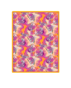 Vibrant rayon pareo with abstract print | OUTLET ACCESSORIES - 2