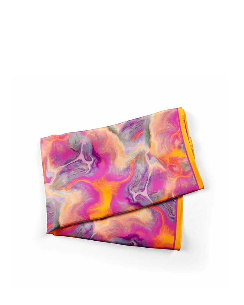 Vibrant rayon pareo with abstract print | OUTLET ACCESSORIES