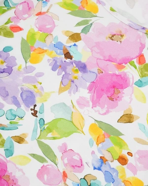 Viscose T-shirt with a spring floral pattern | Tshirts and Tops - 2