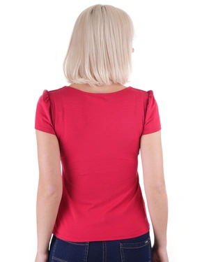 Viscose top with V-element | T-shirts and Tops - 1