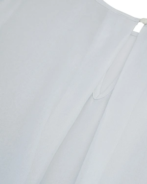 Blouse en chiffon blanc à manches longues | Blouses - 5