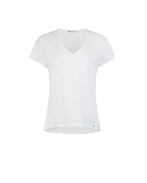 White cotton V-neck T-shirt | NEW - 5