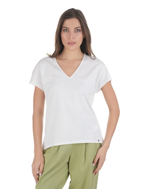 White cotton V-neck T-shirt | NEW - 6