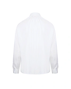 White women's shirt with an elegant silhouette | Shirts - 2