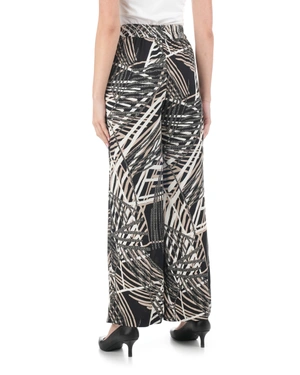 Wide-leg viscose trousers with graphic print | Trousers - 2