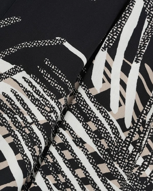 Wide-leg viscose trousers with graphic print | Trousers - 5