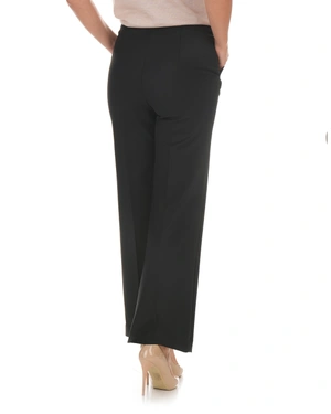 Women’s black trousers with a straight leg | Trousers | Dikastore.ro - 2 Women’s black trousers with a straight leg | Trousers - 2