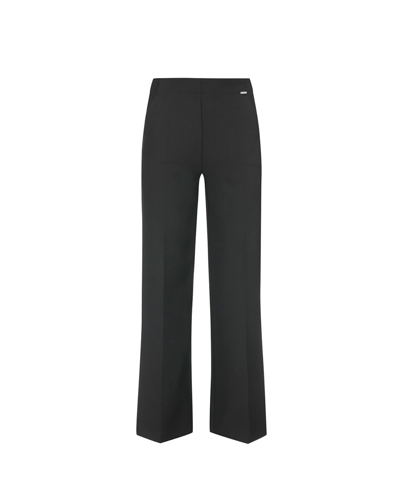 Ženske crne pantalone ravnih nogavica | Pantalone