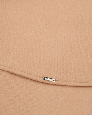 Women's belted wool coat in a camel shade | Outerwear - 6