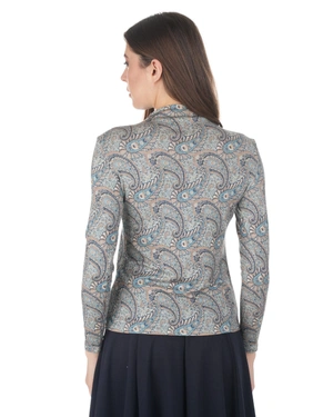 Women's blouse made from viscose and silk with paisley print | Blouses | Dika.rs - 3 Women's blouse made from viscose and silk with paisley print | Blouses - 3