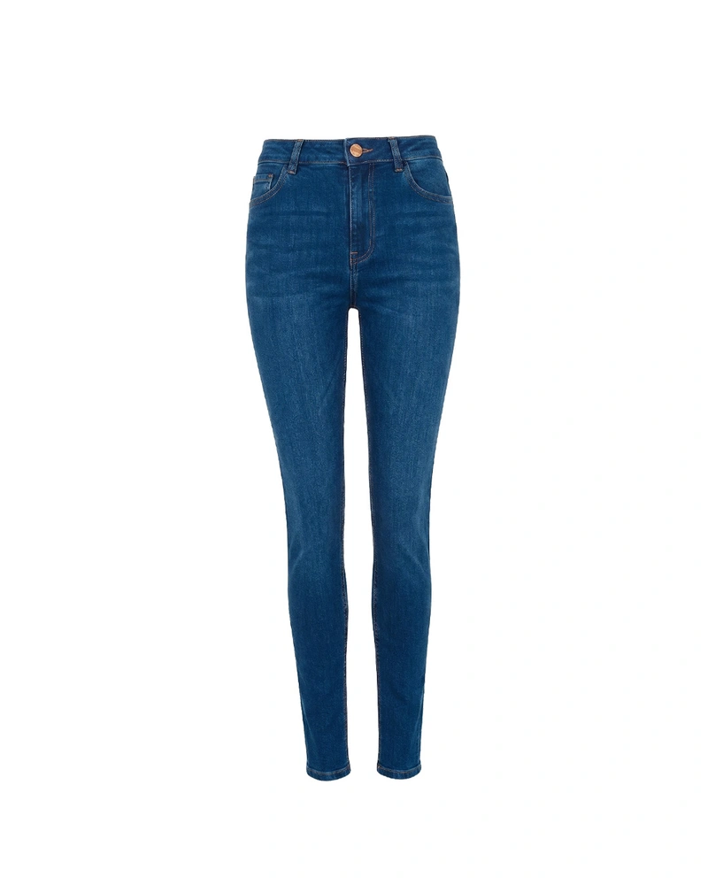 Women's dark blue flared jeans | Denim