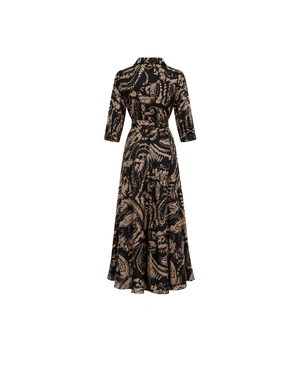 Women's dress in 100% viscose with an artistic print | Dresses | Dika.com - 3 Women's dress in 100% viscose with an artistic print | Dresses - 3