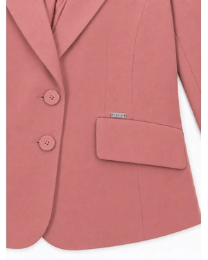 Women's fitted blazer in a Rose Ash shade | Suits - 3