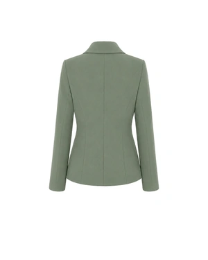 Women's fitted blazer in an Eucalyptus shade | Jackets and Blazers - 2