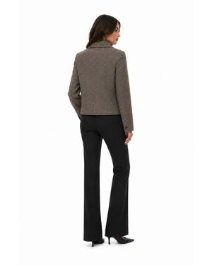 Women's short wool coat in a beige shade | NEW - 2