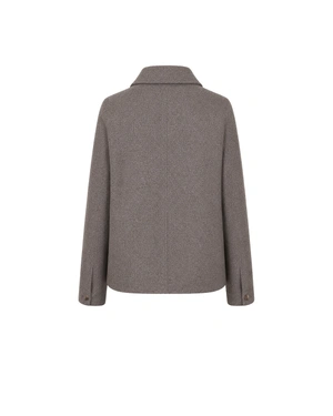 Women's short wool coat in a beige shade | NEW - 3