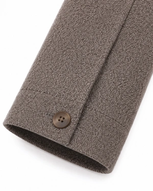 Women's short wool coat in a beige shade | NEW - 4