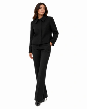 Women's short wool coat in black | NEW - 1