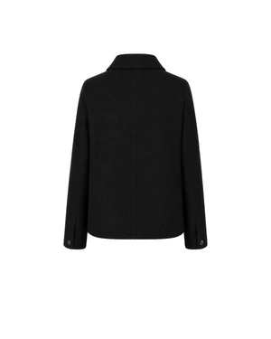 Women's short wool coat in black | NEW - 3