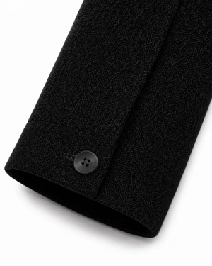 Women's short wool coat in black | NEW - 4