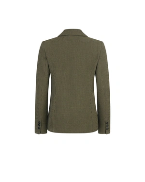 Women's single-breasted houndstooth blazer | Jackets and Blazers - 1