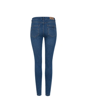 Women's straight-leg jeans in blue denim | Denim - 3